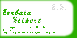 borbala wilpert business card